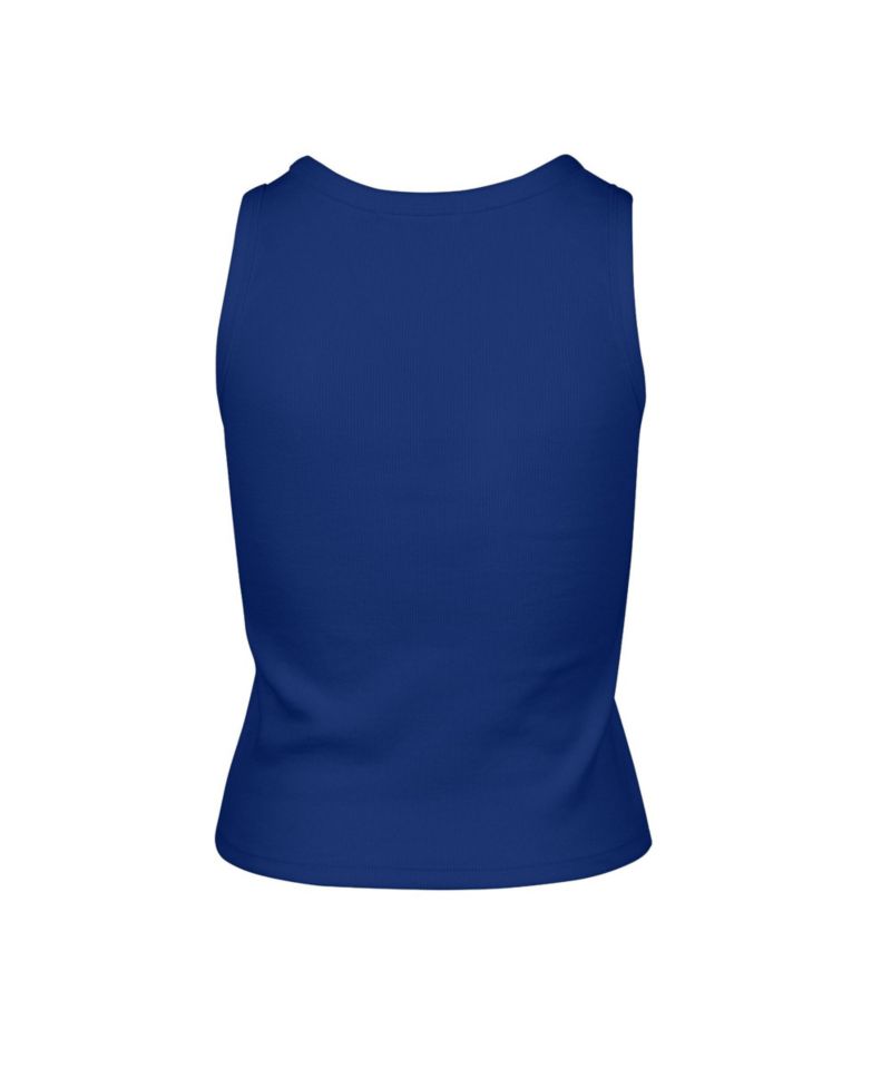 Women's Los Angeles Rams Ribbed Cropped Cotton-Blend Tank Top