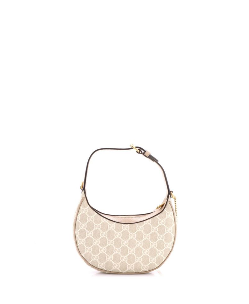 Mini Interlocking G Patch Half Moon Hobo GG Coated Canvas