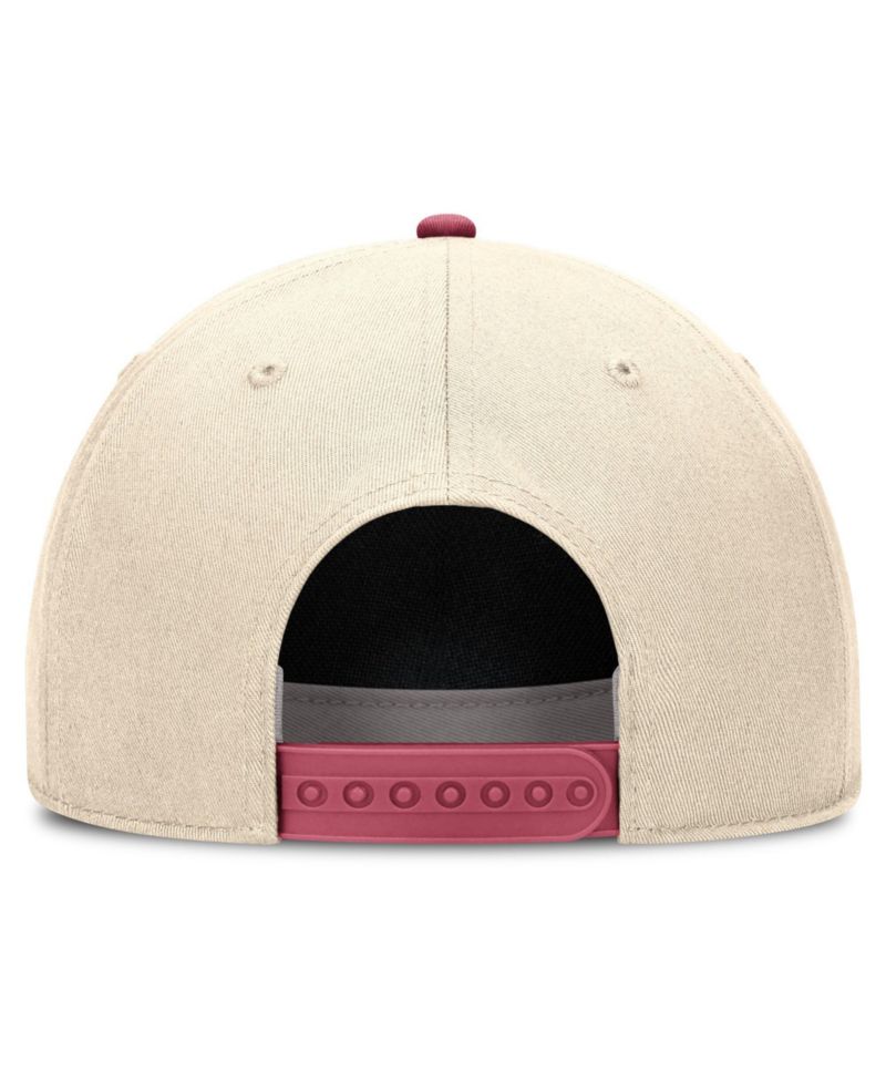 Men's Natural/Pink Florida State Seminoles Academic Rise Dri-FIT Adjustable Hat