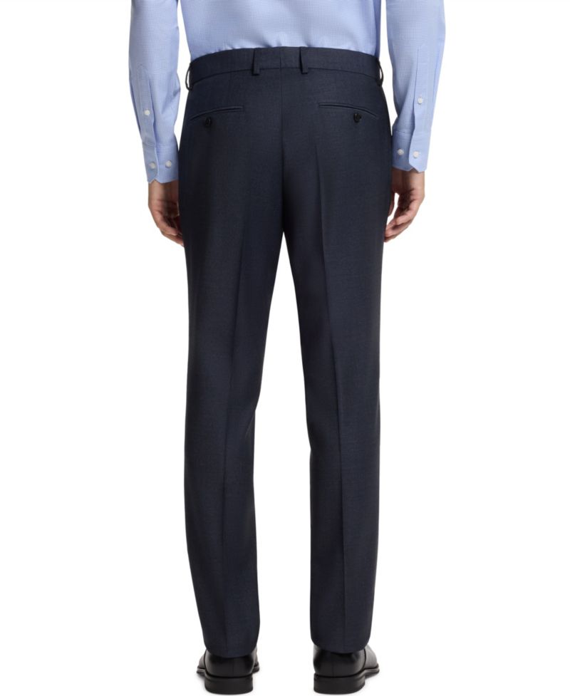 Men's Patterned Stretch Wool Two-Piece Slim-Fit Suit