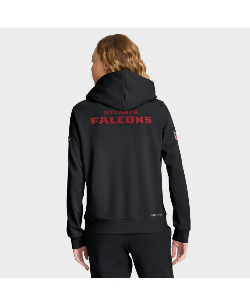 Women's Black Atlanta Falcons Sideline Standard Issue Initial Home Dri-FIT Hoodie