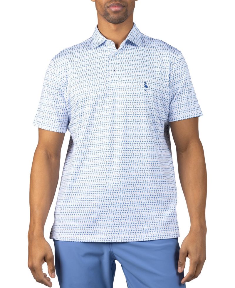 Men's Martini Glasses Printed Performance Polo