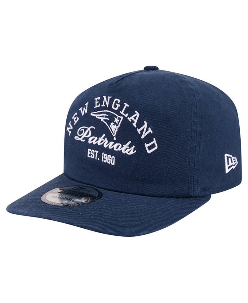 Men's Navy New England Patriots Stacked 19TWENTY Adjustable Hat