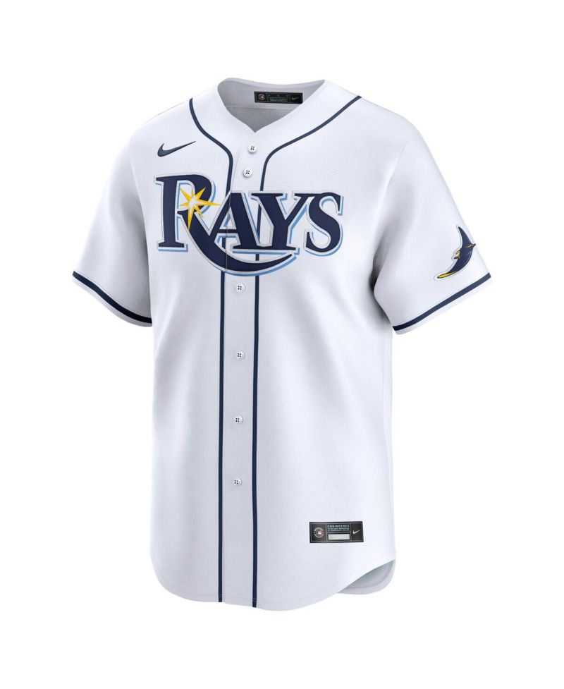 Men's Zach Eflin White Tampa Bay Rays Home Limited Player Jersey