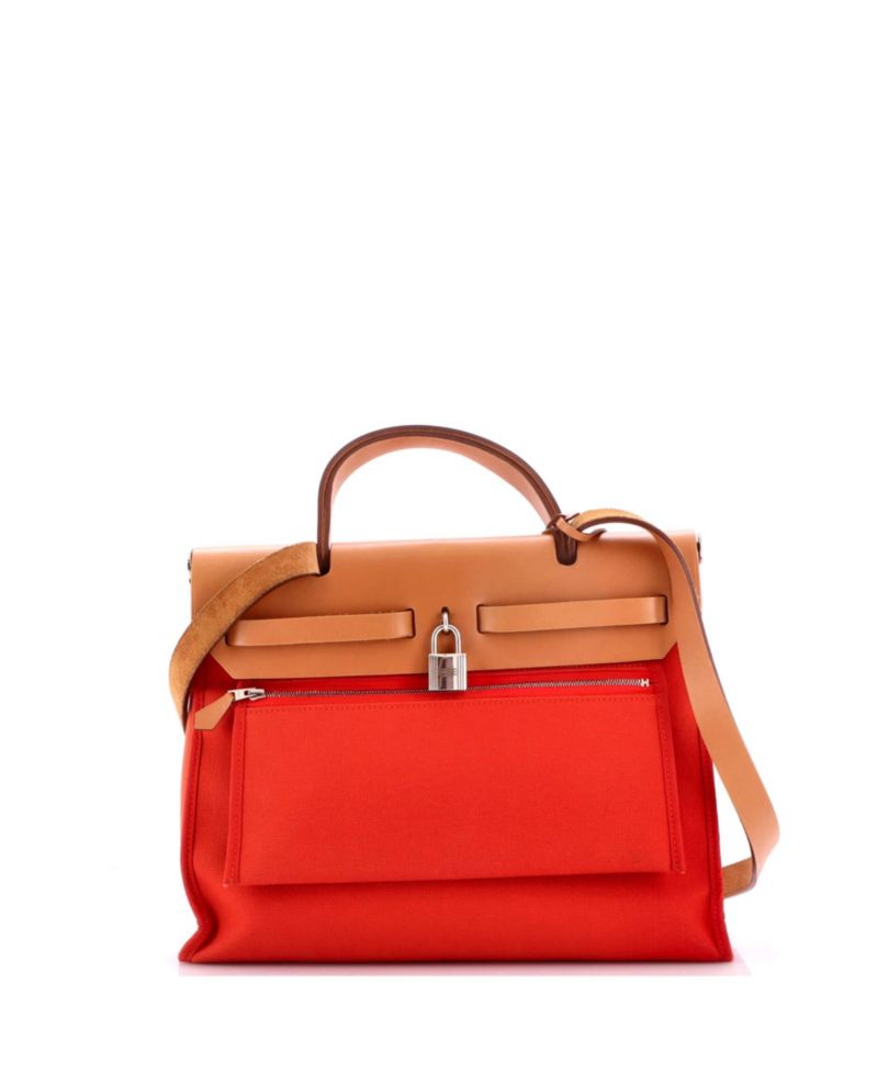 31 Herbag Zip Leather and Toile