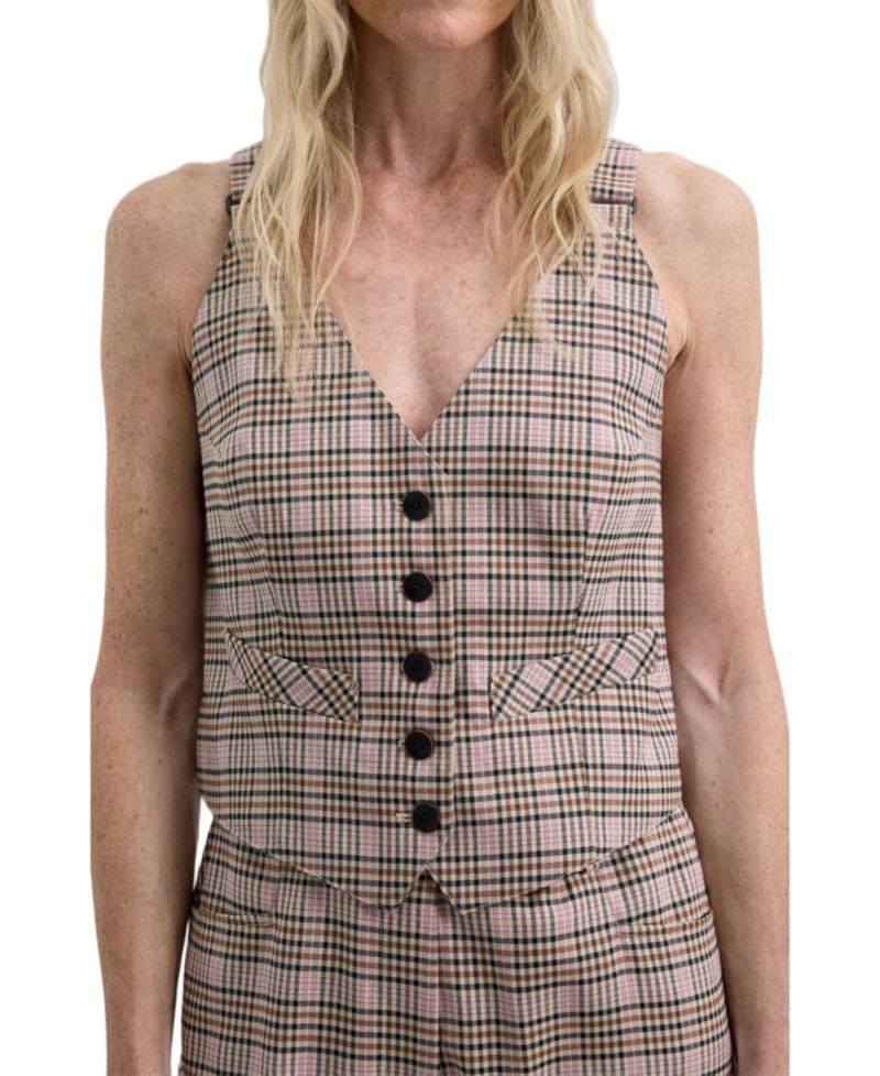 Women's Pinkcheck Vest