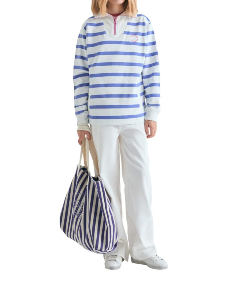 Big Girls 4-16 Striped Turtleneck Sweatshirt