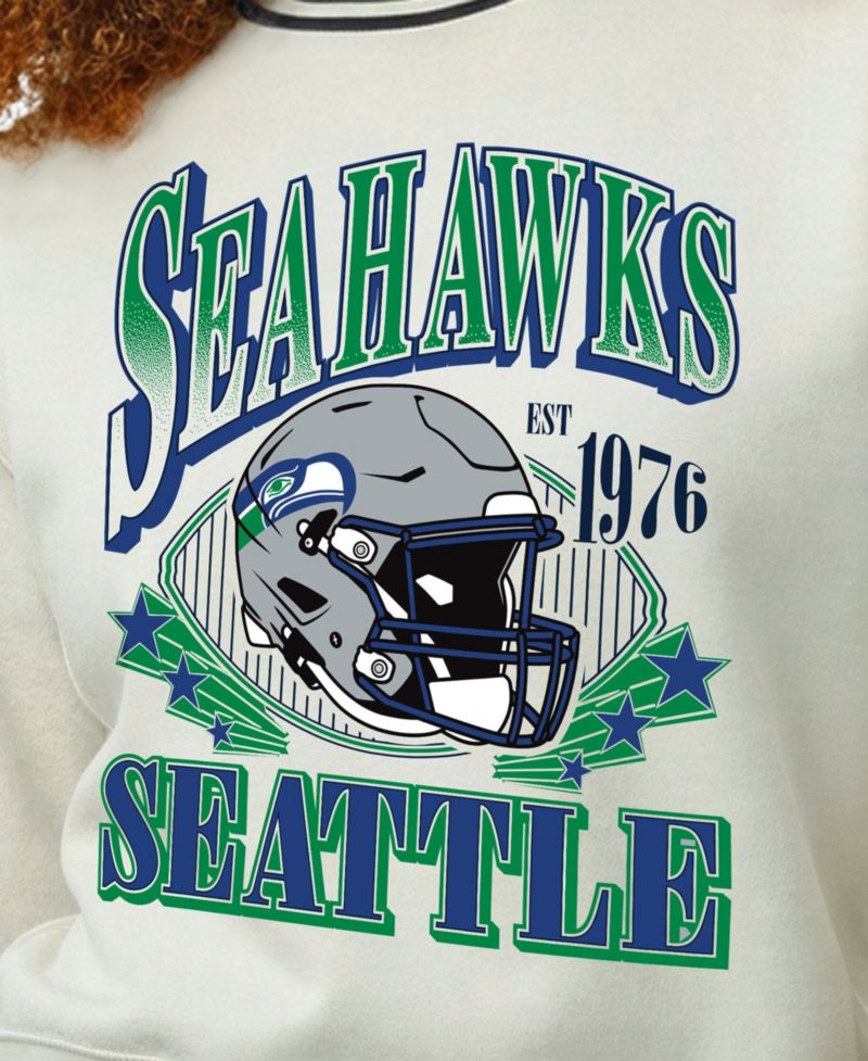 Women's Seattle Seahawks Reverse Weave Crewneck Sweatshirt