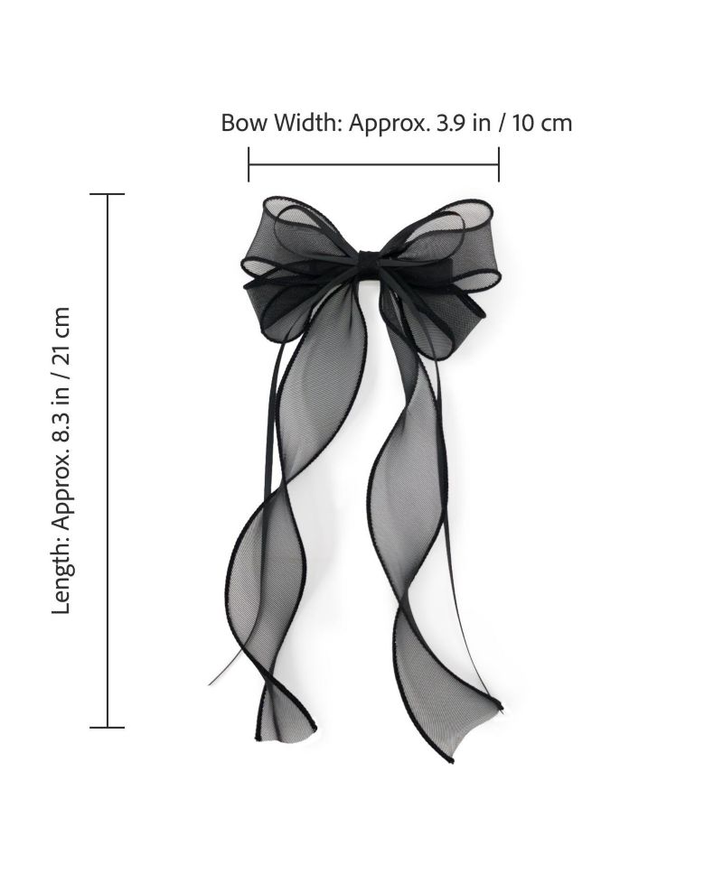 Girls Organza Double Ribbon Clip Gift Set with Tin Case