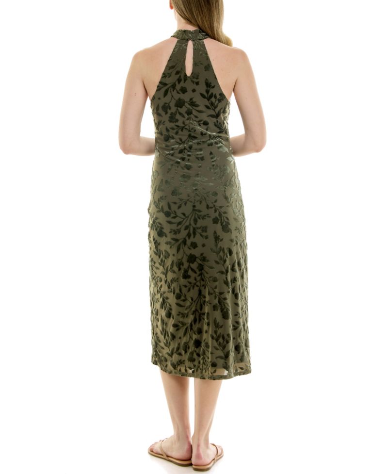 Juniors' Halter Neck Midi Dress