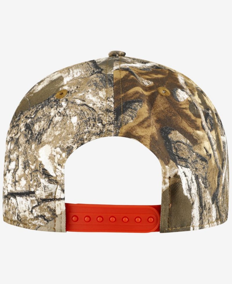 Men's Camo Texas Rangers Realtree Orange Pop 9FIFTY Snapback Hat