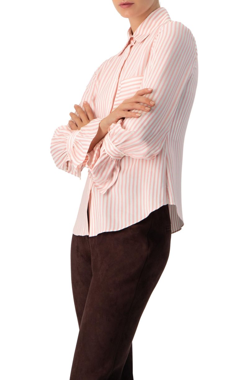 Women's Long Sleeve Striped Shirt