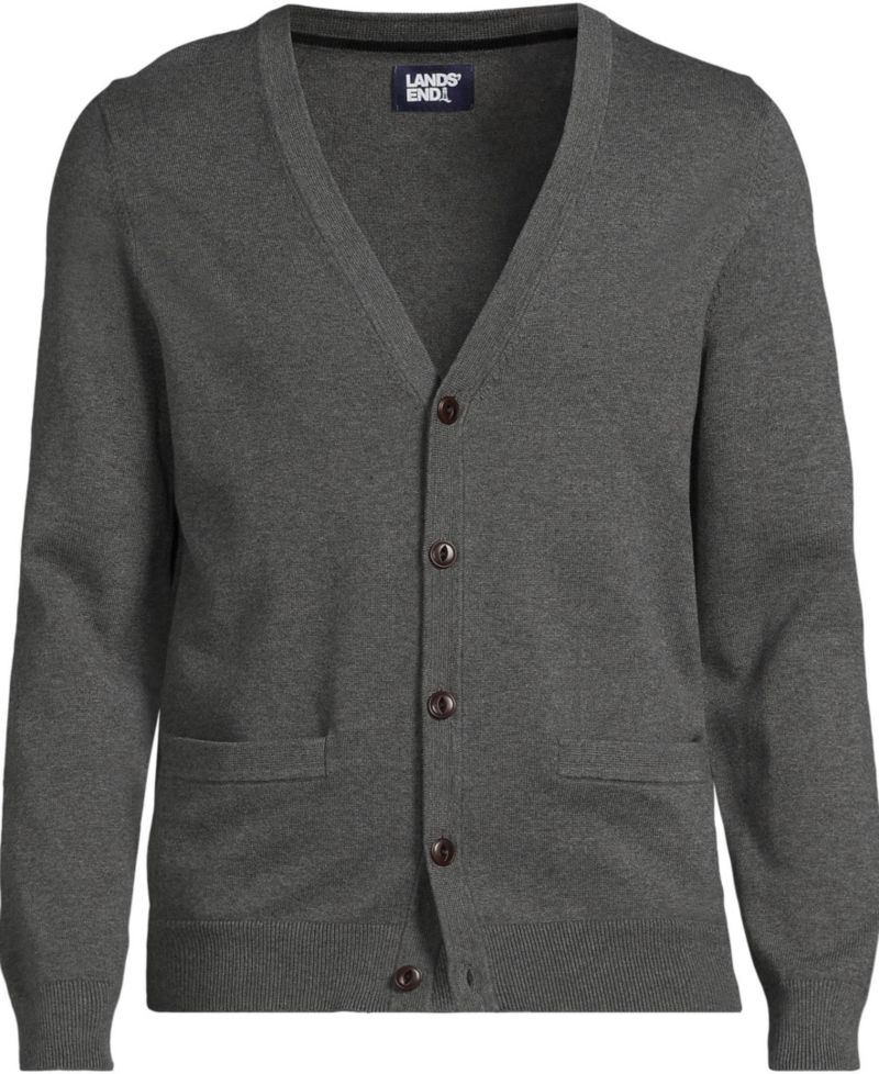 Men's Fine Gauge Cotton Cardigan