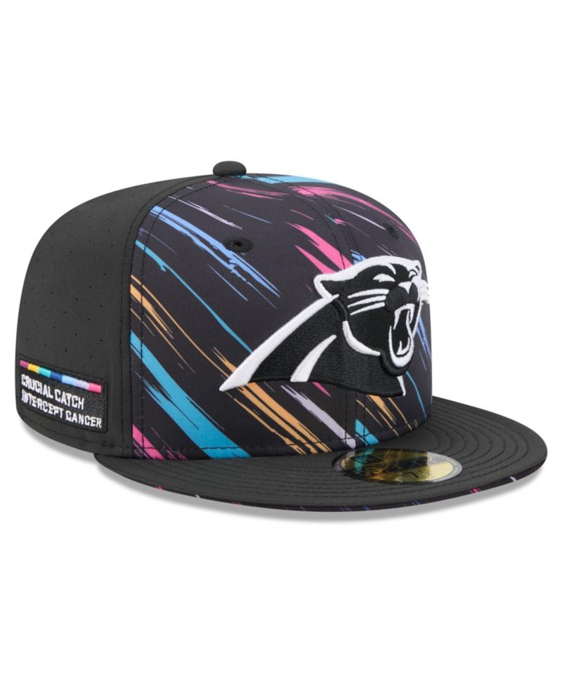 Men's Black Carolina Panthers 2026 NFL Cruical Catch 59FIFTY Fitted Hat