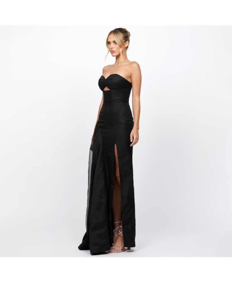 Women's Rain Strapless Cut Out Gown