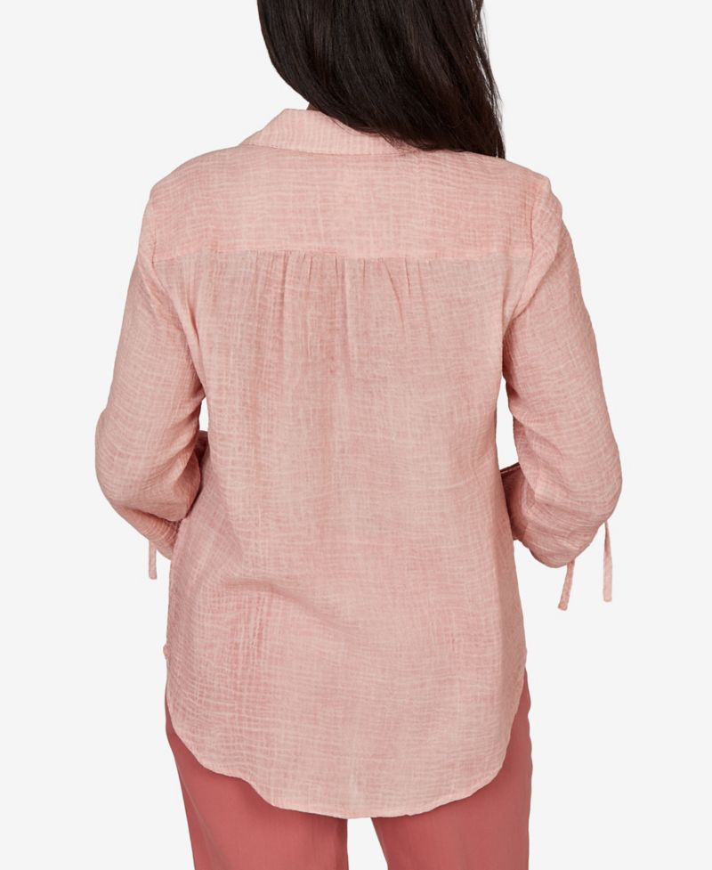 Women's Camden Market Crinkle Gauze Button-Front Top