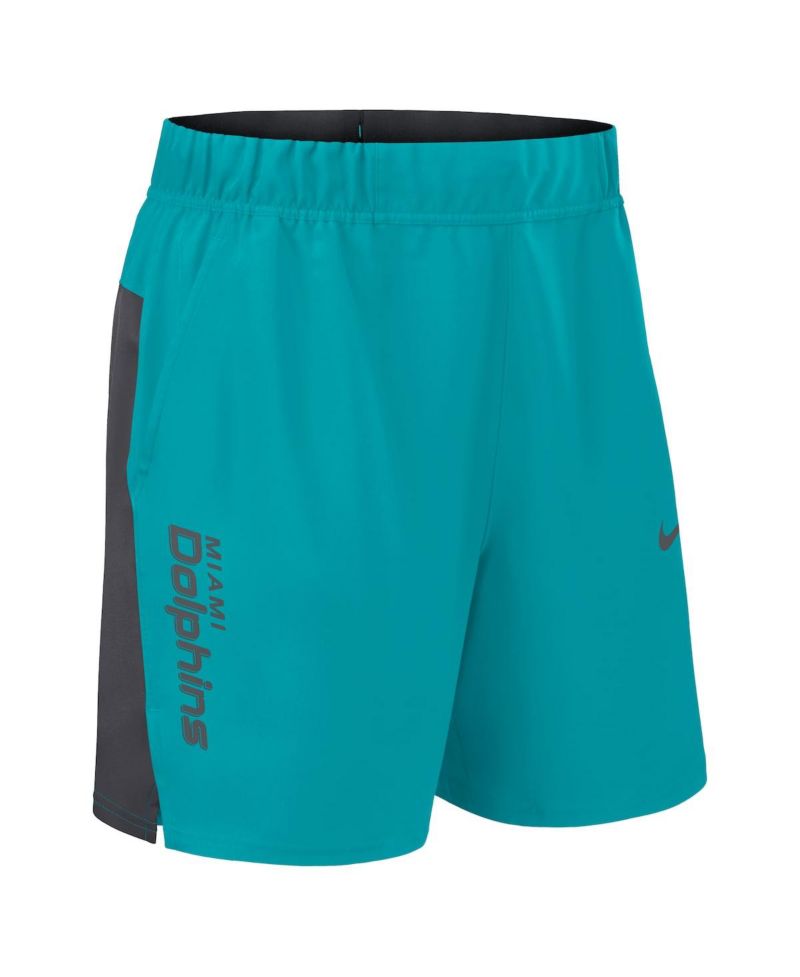 Men's Aqua Miami Dolphins Woven Victory Performance Shorts