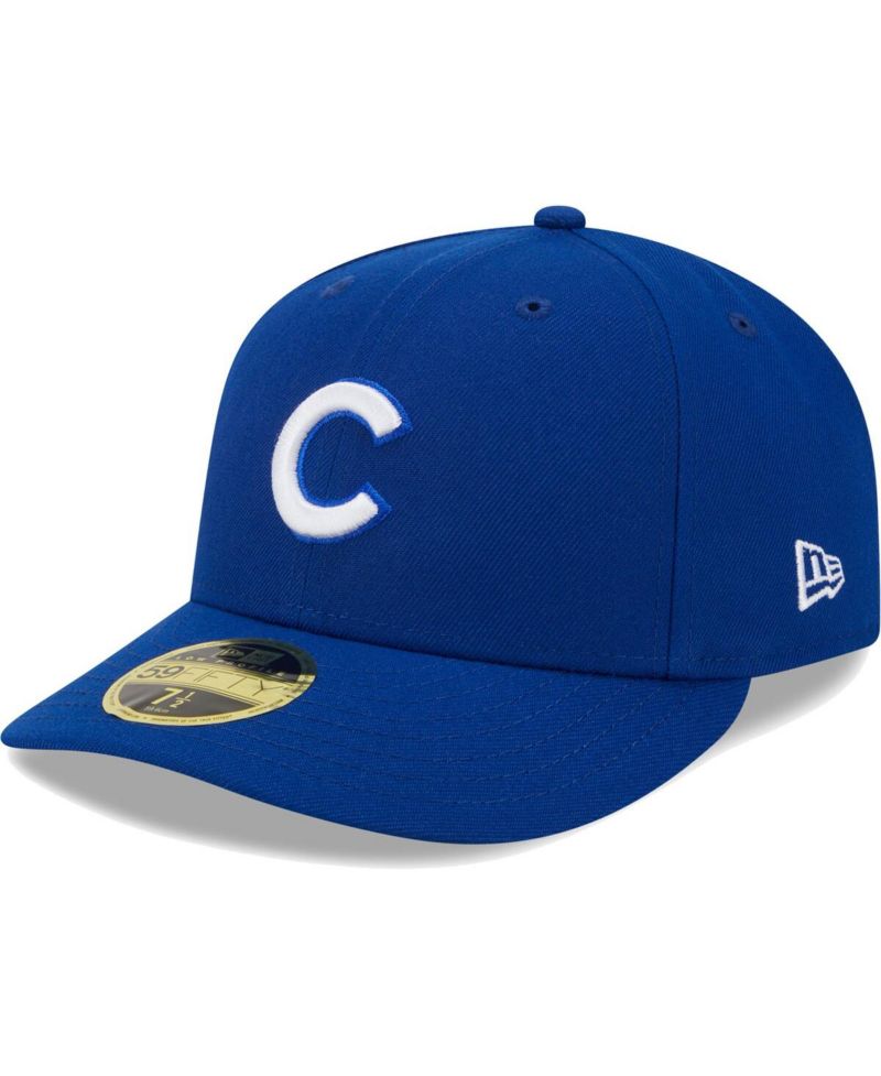Men's Royal Chicago Cubs White Logo Low Profile 59FIFTY Fitted Hat