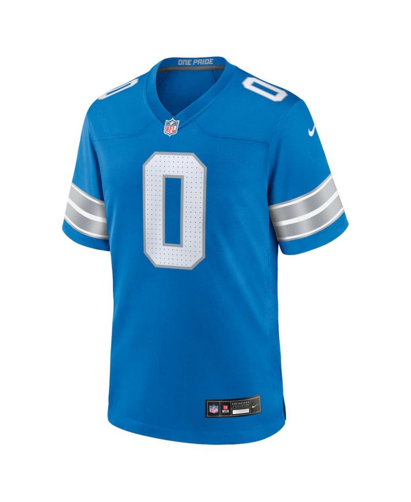 Men's Jahmyr Gibbs Blue Detroit Lions Game Player Jersey