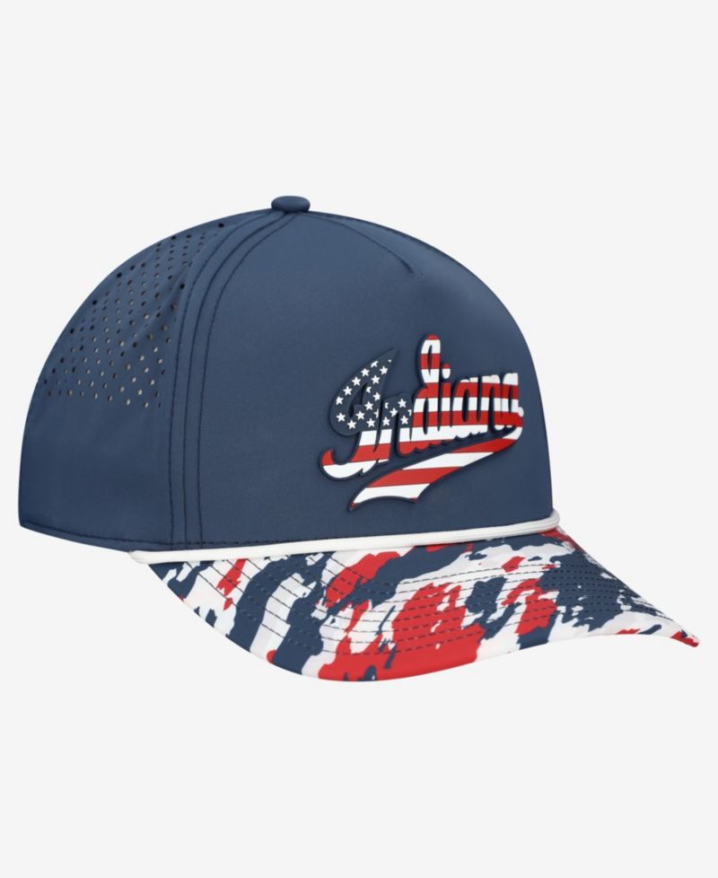 Men's and Women's Navy Indiana Hoosiers Stars & Stripes Rope Adjustable Hat
