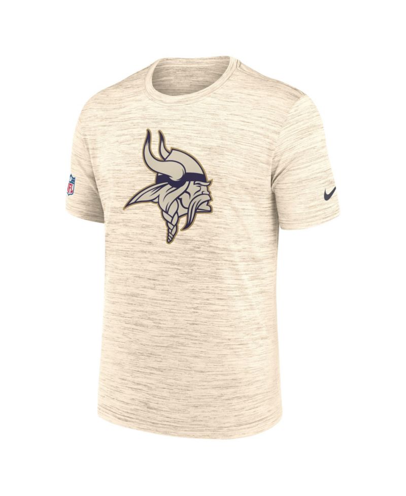 Men's Natural Minnesota Vikings 2026 Rivalries Collection Sideline Velosity T-Shirt