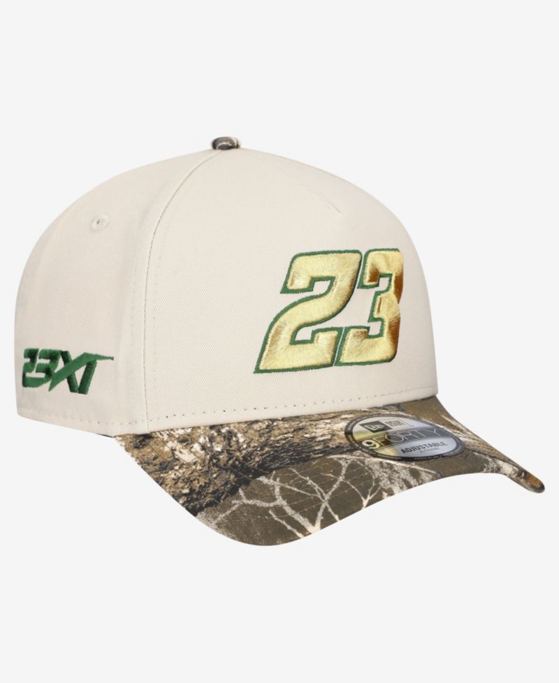 Men's Cream Bubba Wallace Realtree A-Frame 9FORTY Adjustable Hat