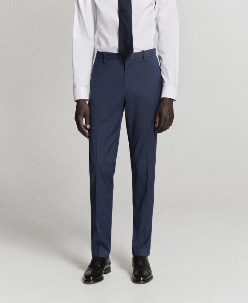 Men's Stretch Fabric Super Slim-Fit Suit Pants