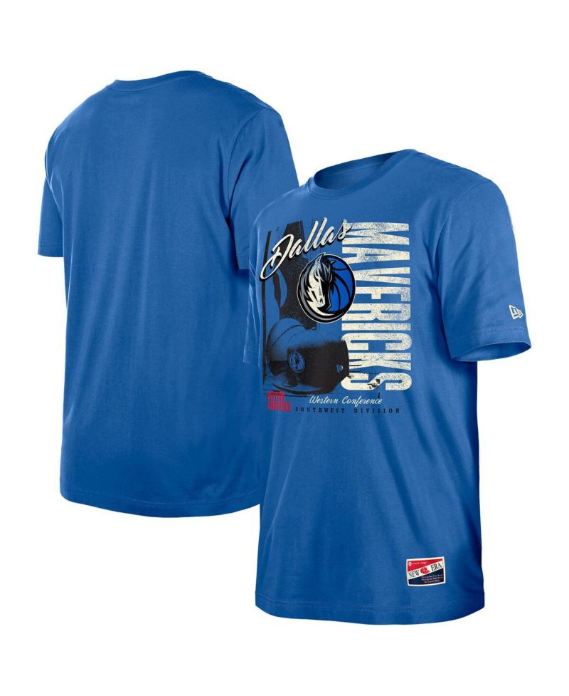 Men's Blue Dallas Mavericks Distressed Throwback Vintage Color Pack T-Shirt