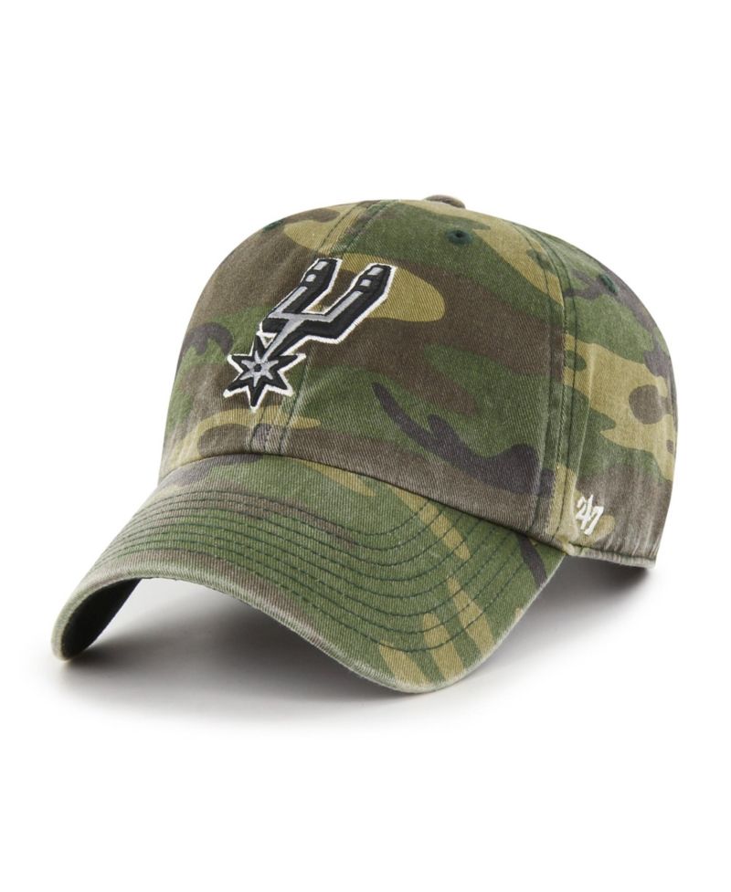 Men's Camo San Antonio Spurs Clean Up Adjustable Hat