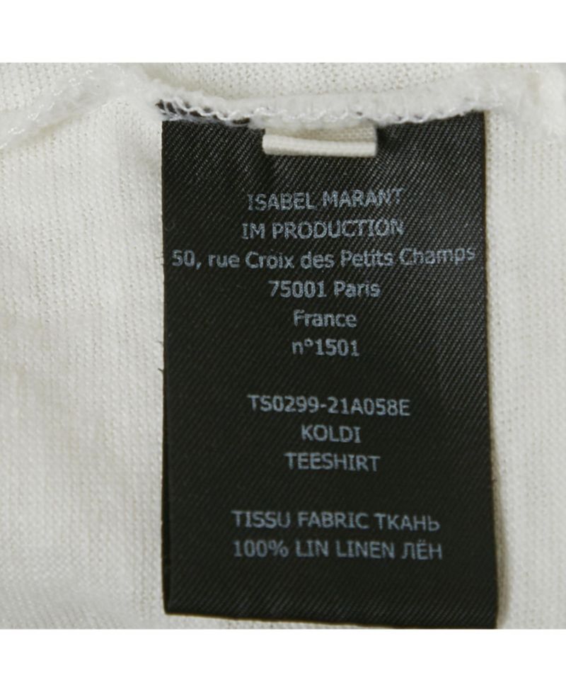 Women's Etoile Foil Logo Print Linen Jersey Top
