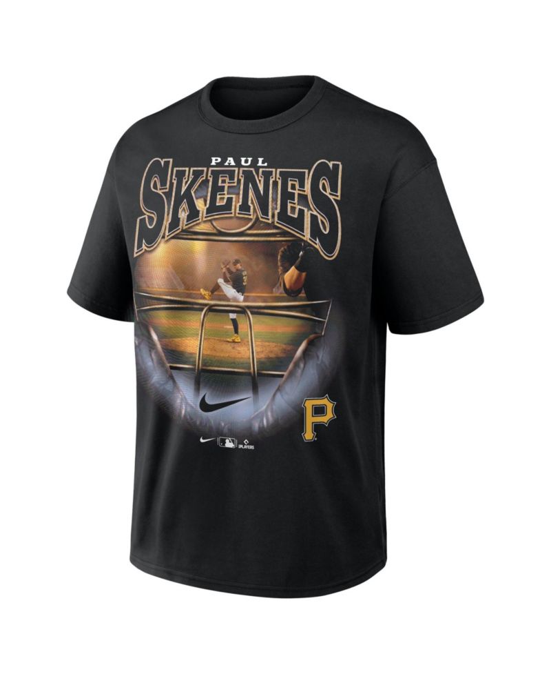 Men's Paul Skenes Black Pittsburgh Pirates Max90 Graphic T-Shirt