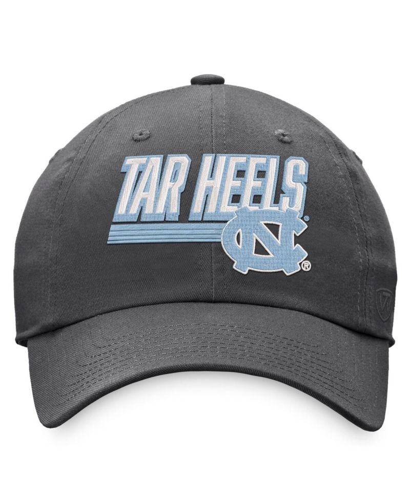 Men's Charcoal North Carolina Tar Heels Slice Adjustable Hat
