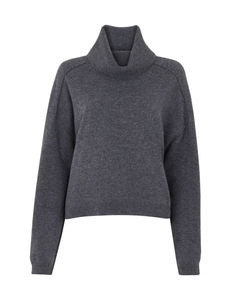 Women's Wool Cowl Neck Knit Sweater