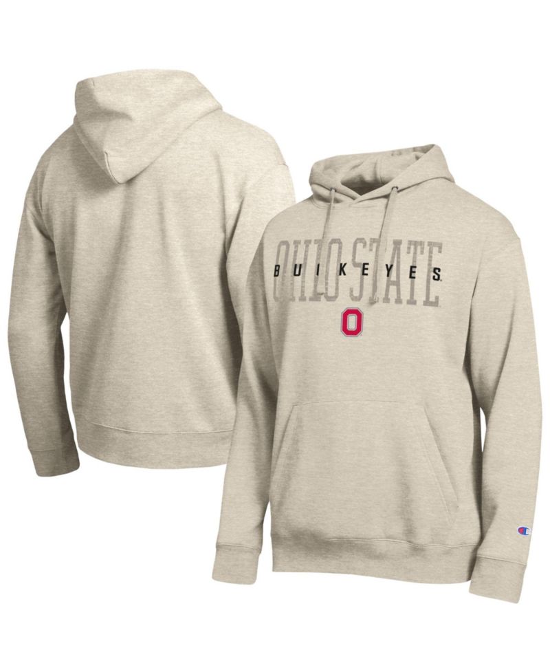 Men's Oatmeal Ohio State Buckeyes All-Star Neutral Stack Hoodie
