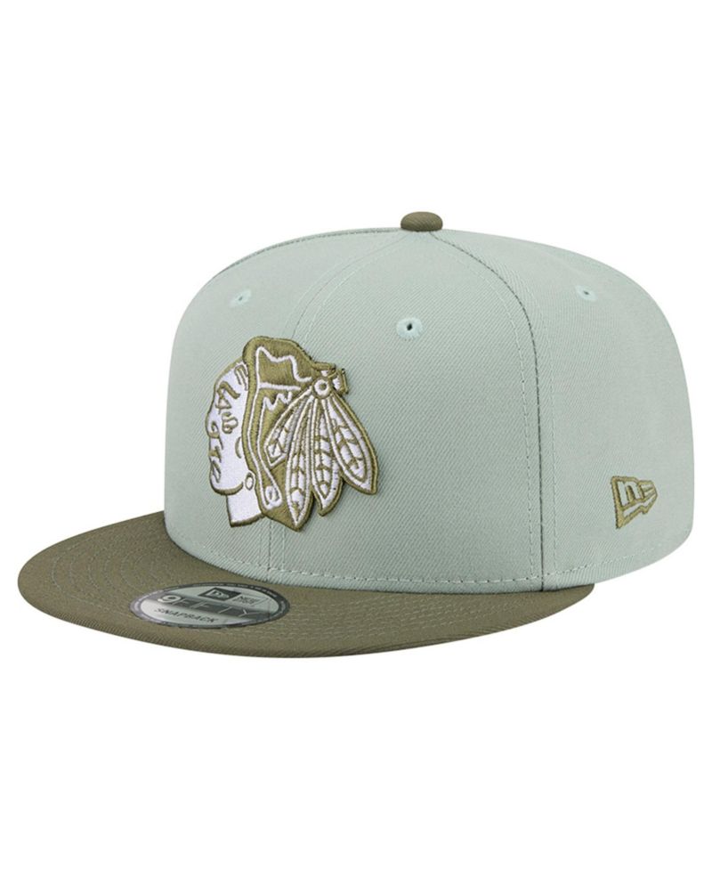 Men's Sage Green/Olive Chicago Blackhawks Color Pack 9FIFTY Snapback Hat