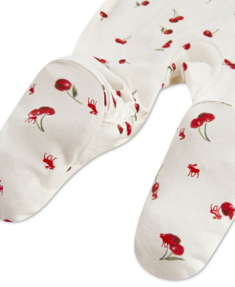 Baby Girls' Ruffle Long-Sleeve Footed Coverall