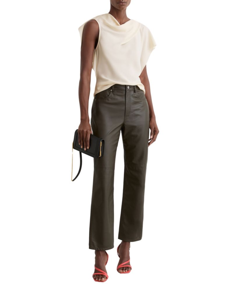 Women's Natalie Asymmetric Drape-Neck Top