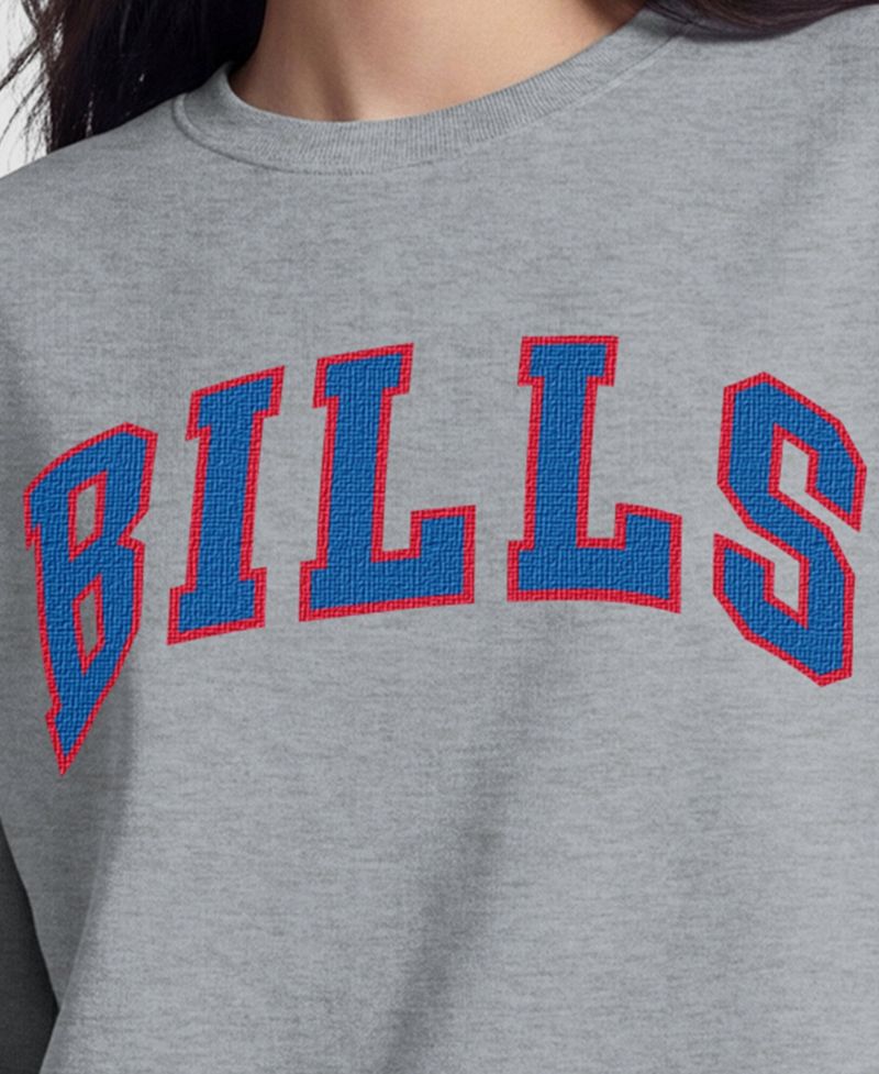 Women's Buffalo Bills Fleece-Lined Crewneck Sweatshirt