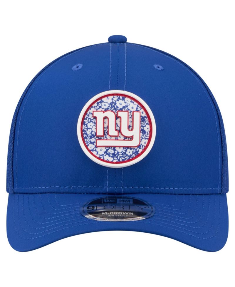 Men's Royal New York Giants Floral 9FORTY M-Crown Trucker Adjustable Hat