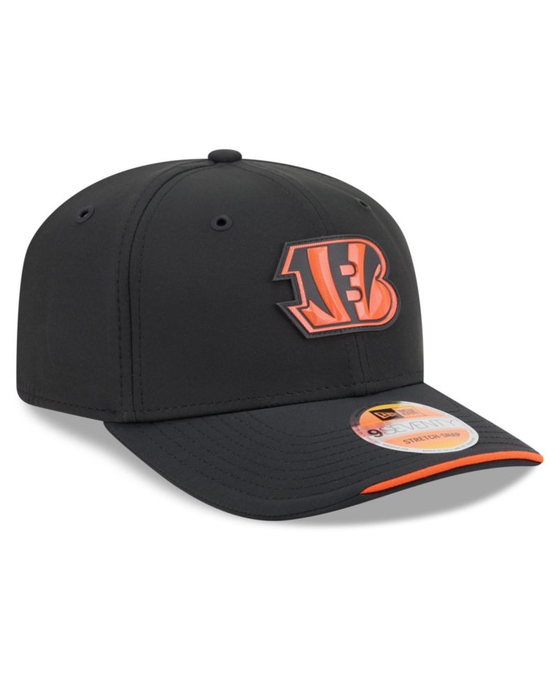 Men's Black Cincinnati Bengals 2026 Sideline 9SEVENTY Adjustable Hat