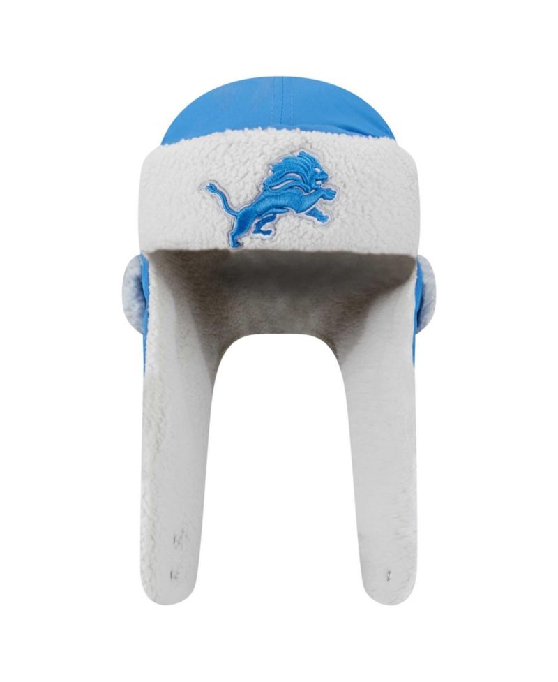 Men's Blue Detroit Lions Sherpa Trapper Hat