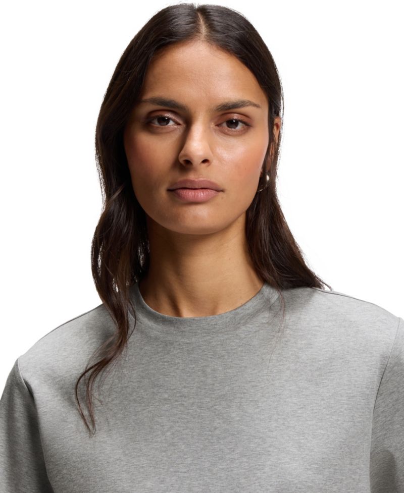 BOSS by Women's Relaxed-Fit Crewneck Short-Sleeve T-Shirt