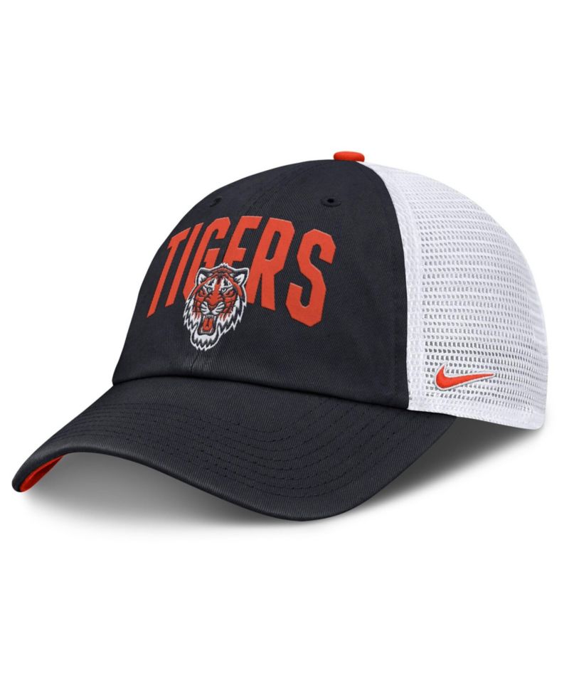 Men's Navy Detroit Tigers Primetime Club Adjustable Trucker Hat