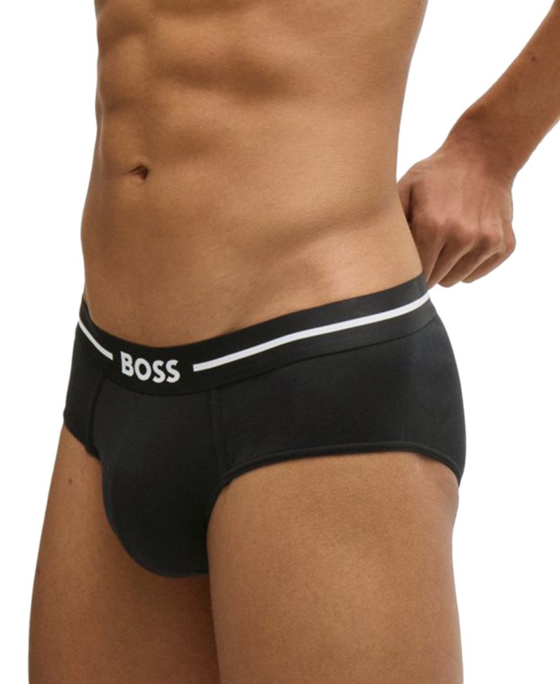 Men's 3pk. Bold Logo Hip Briefs