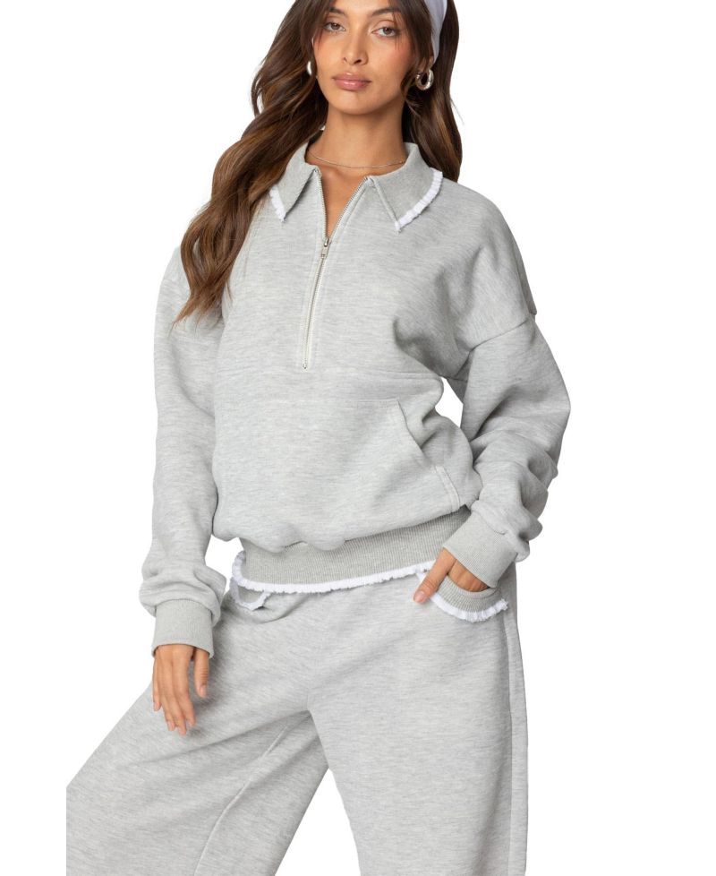 Women's Ashtin Ruffle Trim Sweatshirt