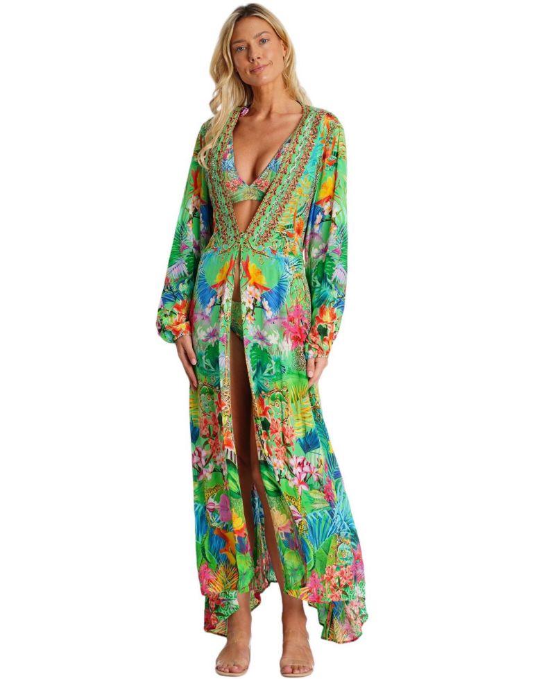 Women's Rossie Maxi Belted Wrap Cover Up Dress