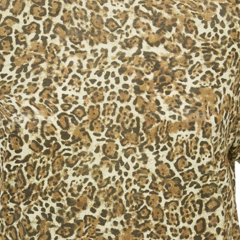 Women's Leopard Print Cotton Zewel T-Shirt