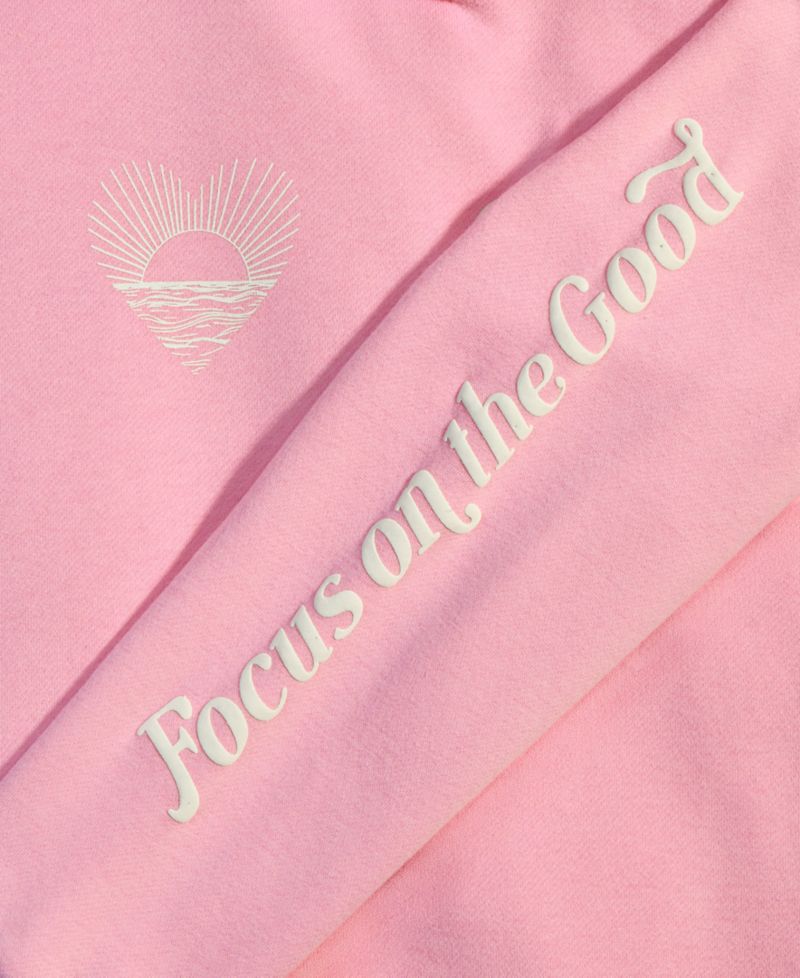 Girls' 4-16 Good Vibes Long-Sleeve Hoodie