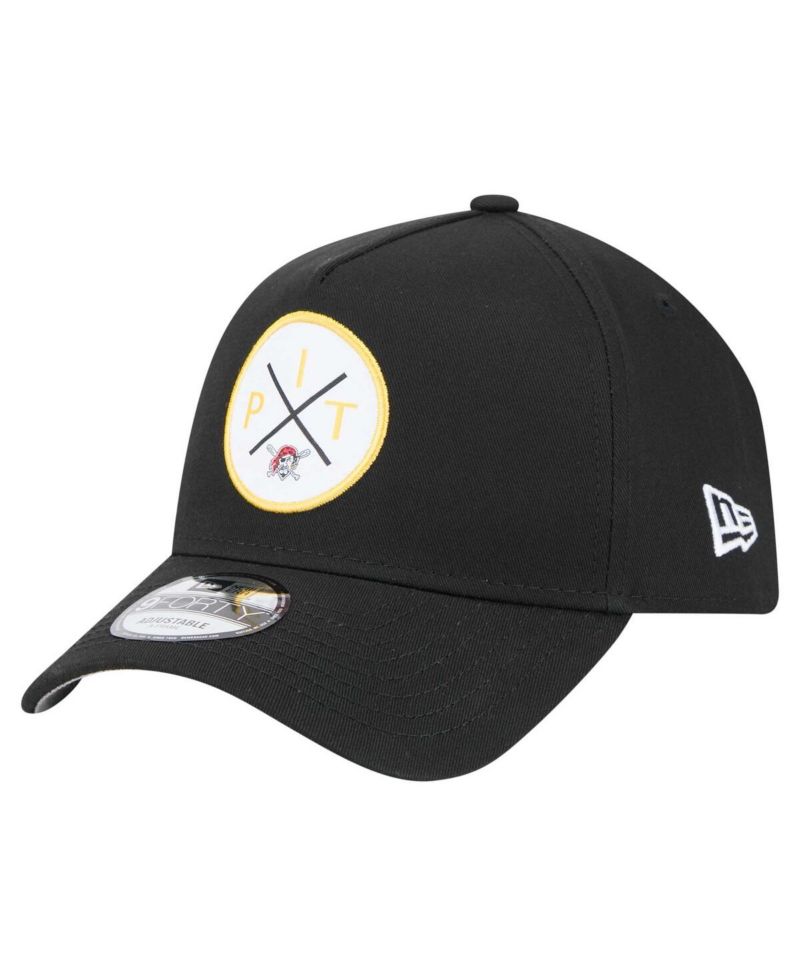 Men's Black Pittsburgh Pirates 9FORTY A-Frame Adjustable Hat