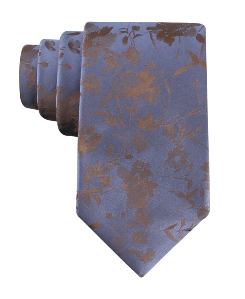 Men's Stony Botanical Print Tie